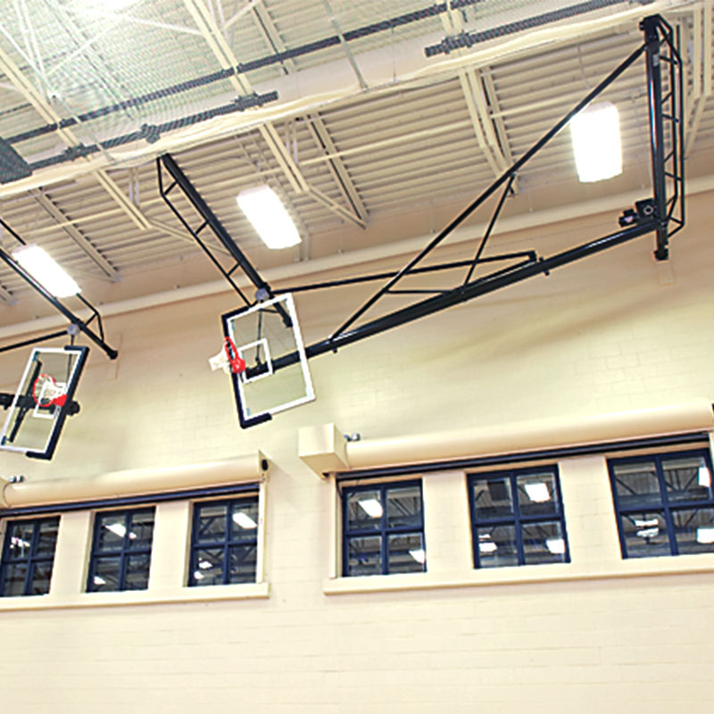 Side Folding Basketball Backstops Draper, Inc.