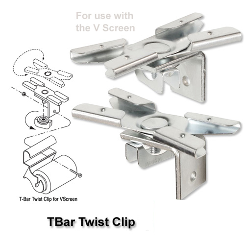 T-Bar Twist Clips (V Screen) picture