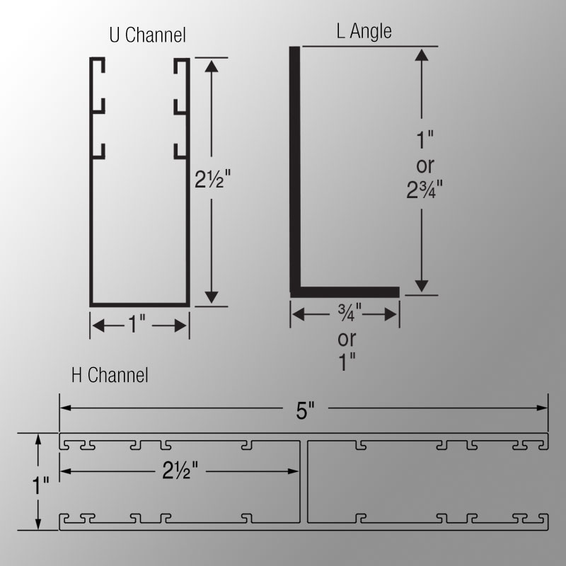 Side "U" Channel, "H" Channel or "L" Angle Draper, Inc.