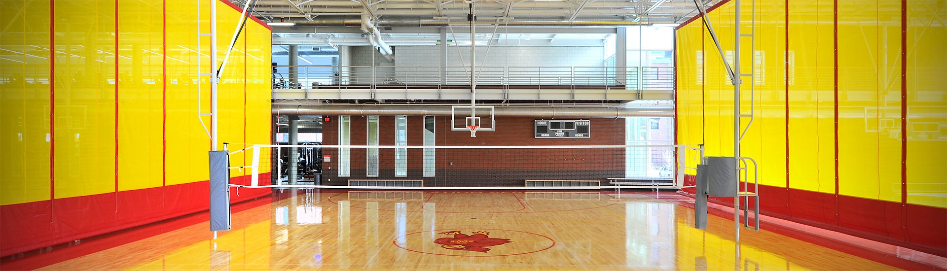 OVERHEAD VOLLEYBALL SYSTEM, GYM DIVIDERS, BASKETBALL BACKSTOPS | Iowa State University