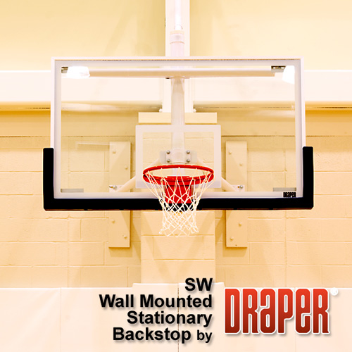 Stationary Wall Mounted Basketball Backstop SW Draper, Inc.