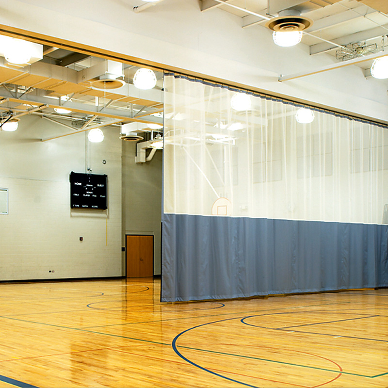 Walk-Draw Gym Divider Curtains :: Draper, Inc.