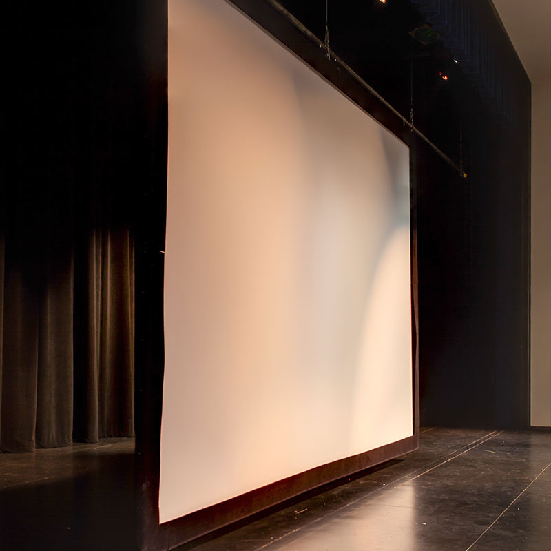 Lace & Grommet Fixed Projection Screen Draper, Inc.