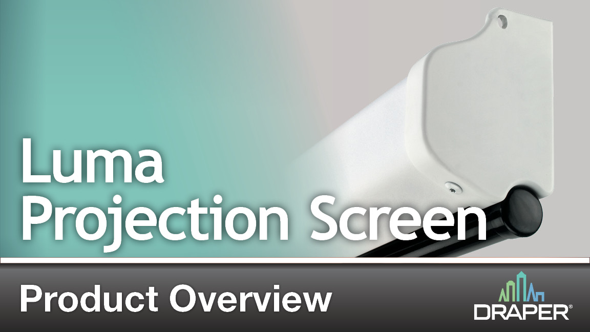 Luma Manual Projection Screen Draper, Inc.